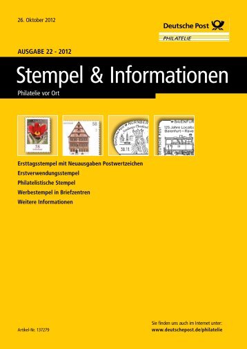 Ansicht und Download (PDF) - Deutsche Post - Philatelie