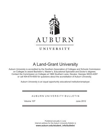 2013-14 Bulletin.indd - Auburn University