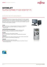 Datenblatt Fujitsu EsPRiMO P1500 DEsktOP-PC