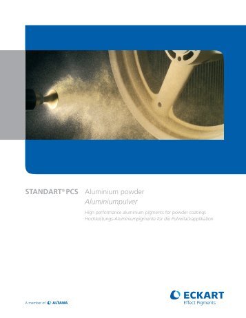 Aluminium powder Aluminiumpulver STANDART® PCS - Eckart