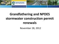 Grandfathering and NPDES stormwater construction permit renewals
