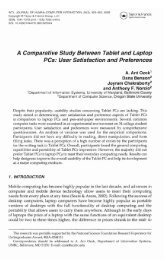 A Comparative Study Between Tablet and Laptop PCs: User ... - Umbc