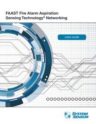 FAAST Fire Alarm Aspiration Sensing Technology® Networking