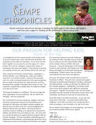 CHRONICLES - Kempe Children's Center