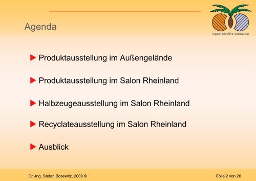 “Recyclate, Halbzeuge und Produkte aus dem ... - Plasticker