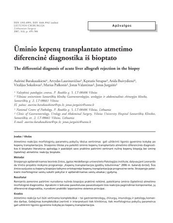 pdf / 1,10 MB - Lietuvos chirurgija