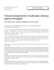 Straipsnis (pdf / 3,2 MB) - Lietuvos chirurgija