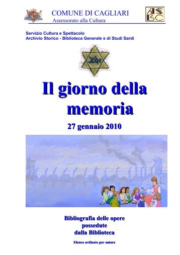 Il giorno della memoria - Comune di Cagliari