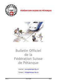 N° 1 - GENEVE-PETANQUE.COM