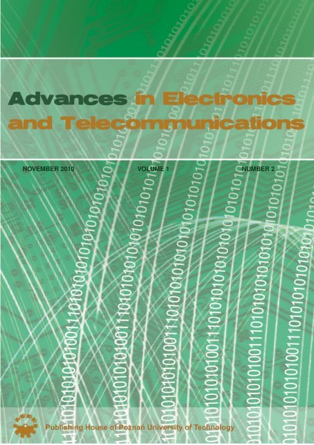november 2010 volume 1 number 2 - Advances in Electronics and ...