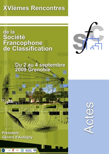 Actes - Société Francophone de Classification