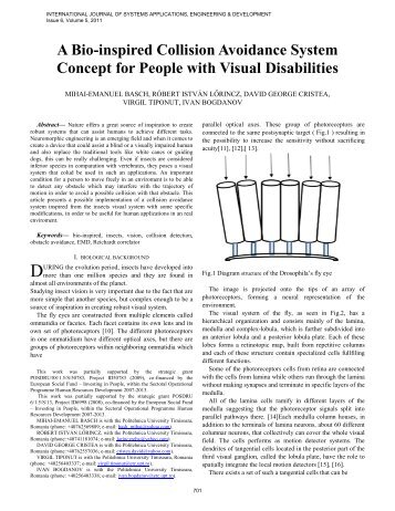 A Bio-inspired Collision Avoidance System ... - university press