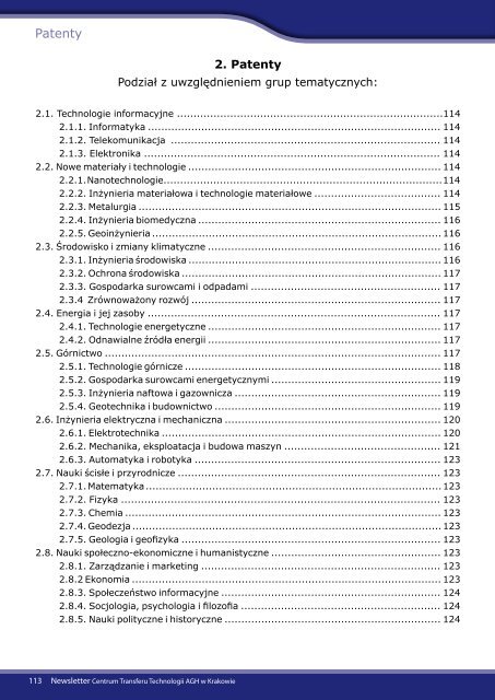 Newsletter dla Przedsiębiorców - grudzień 2011 - CTT AGH