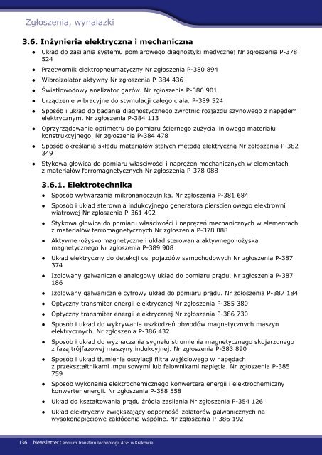 Newsletter dla Przedsiębiorców - grudzień 2011 - CTT AGH