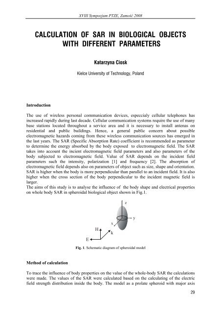 zastosowania elektromagnetyzmu w nowoczesnych ... - PTZE