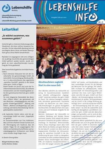 Ausgabe Februar 2012 - Lebenshilfe Nienburg