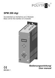 SPM 200 digi - Polytron-Vertrieb GmbH
