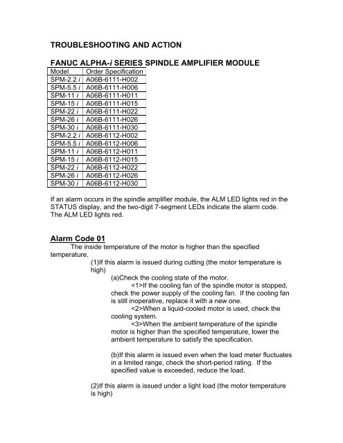 FANUC Alarm Code List - Common FANUC Error Codes & CNC Controls