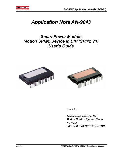 AN-9043 - Fairchild Semiconductor