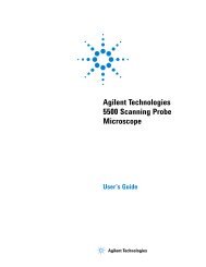 Agilent 5500 SPM User's Guide - Characterization Facility