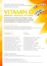 Vitamin D: minimum, maximum, optimum - IFCC