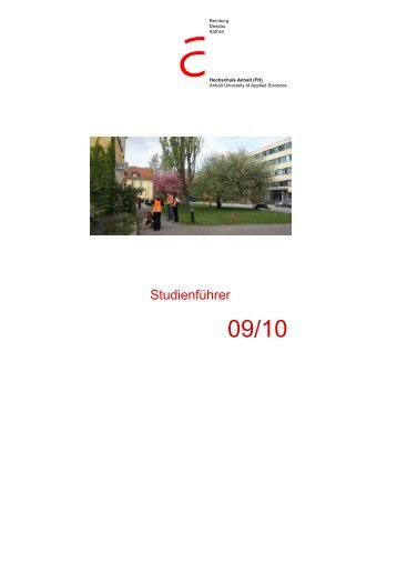 Studienfuehrer A5 05 11 2009 - Fachbereich Angewandte ...