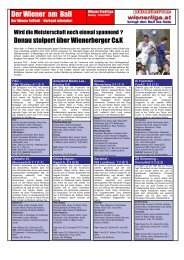 Der Wiener am Ball - Wiener Fußball Verband