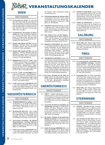 VERANSTALTUNGSKALENDER - Pulsar
