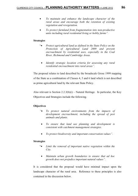 Council meeting agenda - 4 June 2012 - Clarence City Council