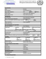 Passport Extension Form - The Afghanistan Embassy - EMBASSY