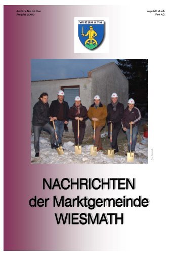 Gemeindezeitung Dezember 2010 - Wiesmath