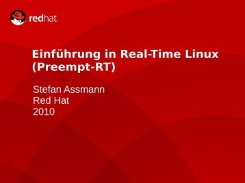 Einführung in Real-Time Linux (Preempt-RT) - Chemnitzer Linux-Tage
