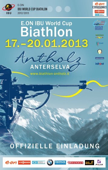 Ausschreibung (download .pdf) - Biathlon Antholz
