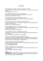 list of publications - Kunststofftechnik