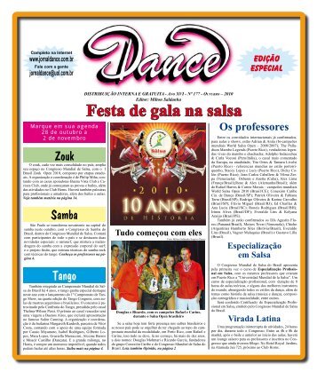 Ed. 177 - Out/2010 - Agenda da Dança de Salão