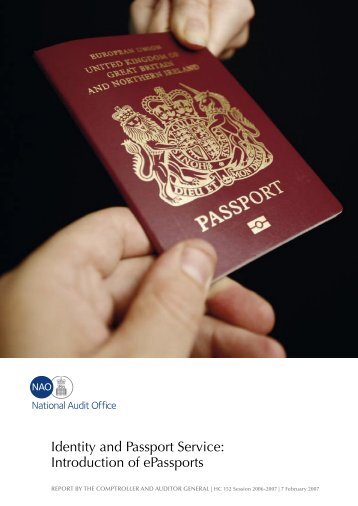 Identity and Passport Service: Introduction of ePassports. - Statewatch