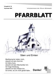 PFARRBLATT - Wiesmath