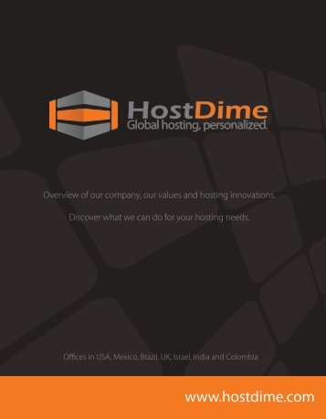 Company Brochure - HostDime