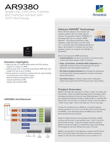 AR9380 - Qualcomm Atheros