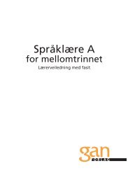 Språklære A bokmål - fasit - GAN Aschehoug