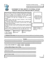 government of india, ministry of external affairs passport ... - Immihelp