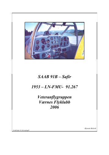 SAAB Safir 91 B- briefing06 - Værnes Flyklubb