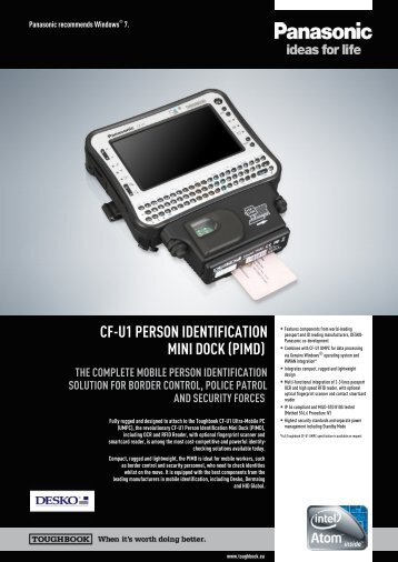 PIMD Spec Sheet - Panasonic