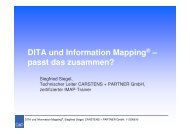 DITA und Information Mapping® - passt das zusammen?