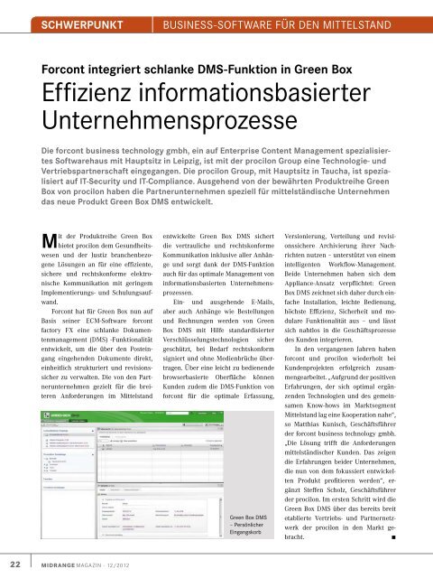 Individuell geschriebenes ERP-System passt ideal - Midrange ...