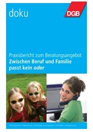 Zwischen Beruf und Familie passt kein oder - DGB Bestellservice