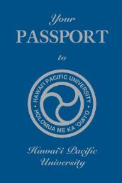 Passport Fall 2012 - Hawaii Pacific University