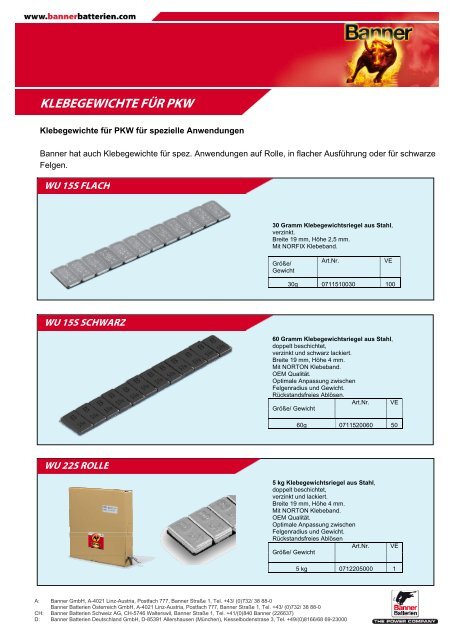 Folder Auswuchtgewichte D (2.6 Mb) - Banner Batteries