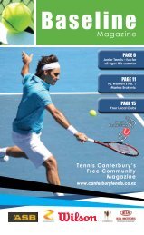 A PDF version of the Baseline Magazine Can - Canterbury Tennis