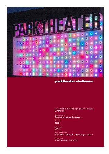 parktheater eindhoven - Architecten